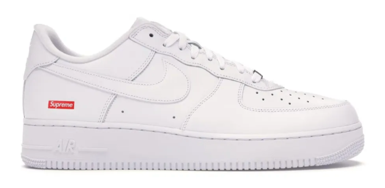 Nike Air Force 1 Supreme White - HypeCulture