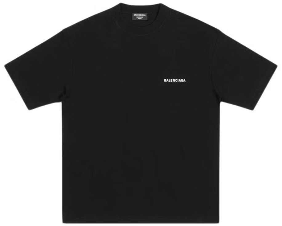 Balenciaga Medium Fit T-shirt Black