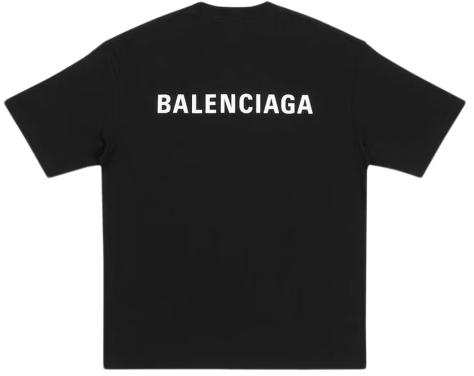 Balenciaga Medium Fit T-shirt Black