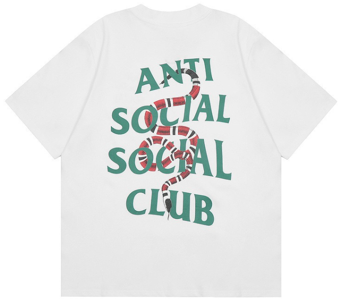 Anti Social Social Club White Snake T-shirt