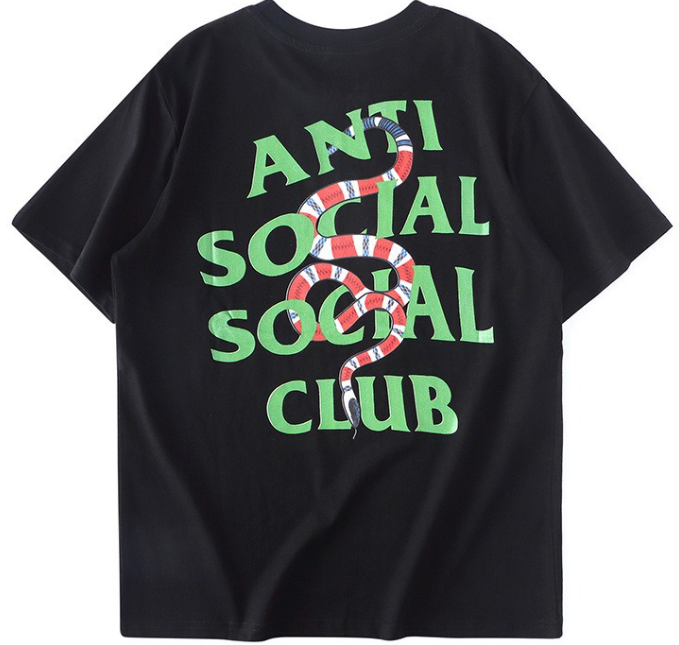 Anti Social Social Club Black Snake T-shirt