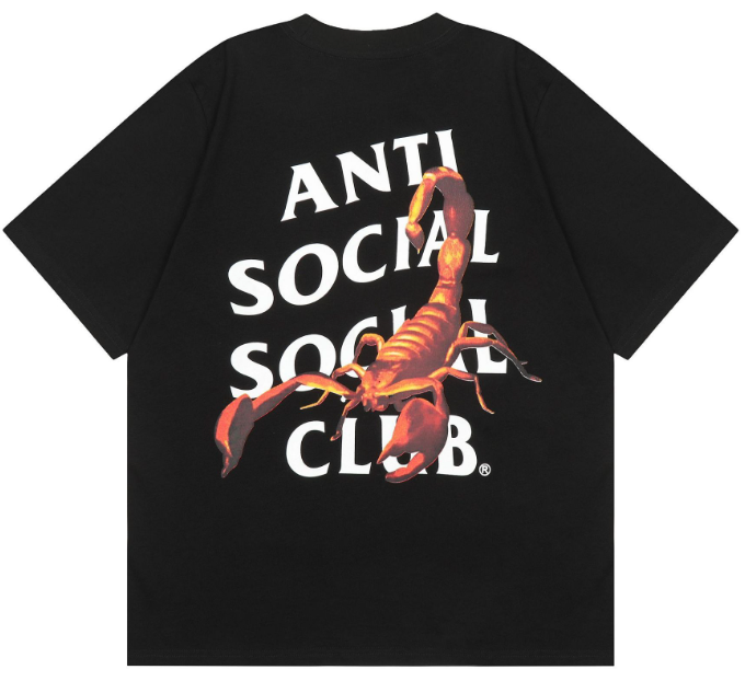 Anti Social Social Club Black Scorpion T-shirt