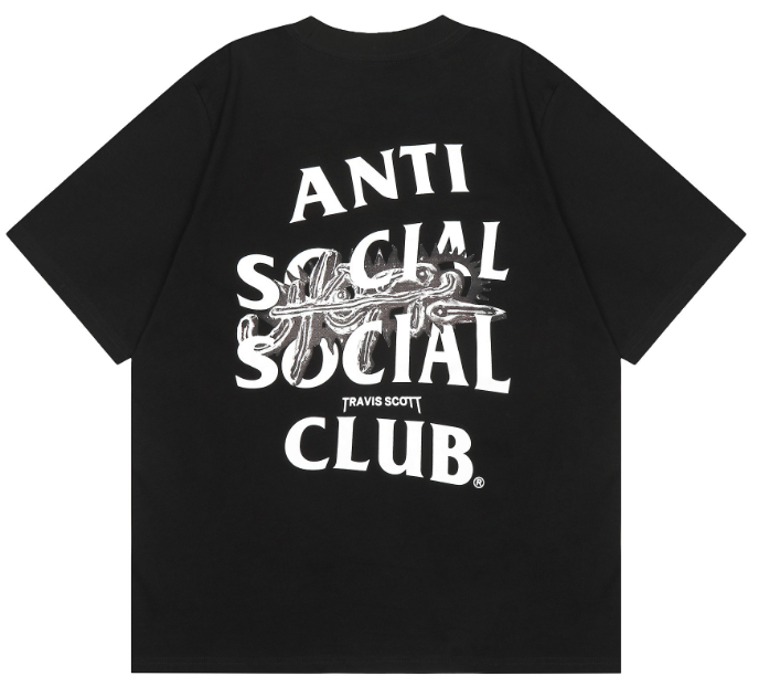 Anti Social Social Club Black x Travis T-shirt